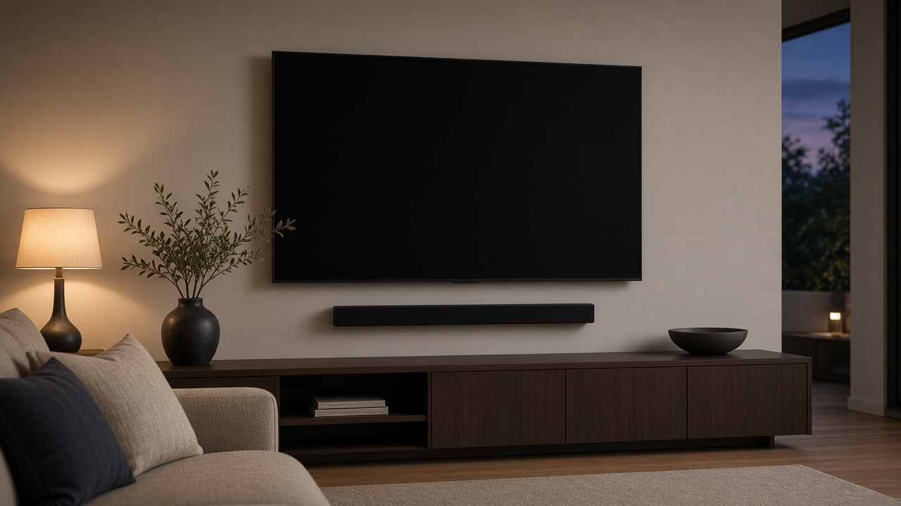 Soundbar clearance under a TV